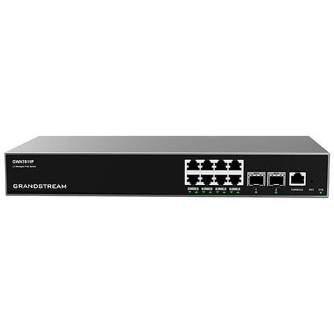 GWN7811P switch di rete Gestito L3 Gigabit Ethernet (10/100/1000) Supporto Power over Ethernet (PoE) Grigio - Foto 1