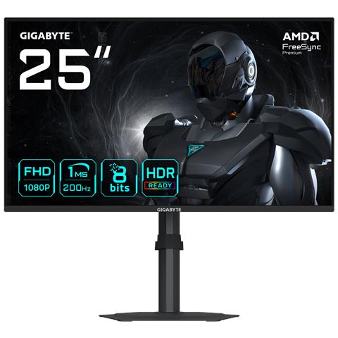 G25F2 Monitor Gaming 24,5" FHD - 1920 x 1080, 200Hz, 1ms, 300 cd /m², DisplayHDR 10, HDMI 2.0, DisplayPort 1.4 - Foto 1