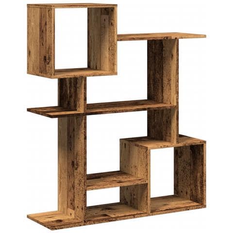 Libreria Divisorio Legno Antico 92x29x112 cm in Truciolato - Foto 1
