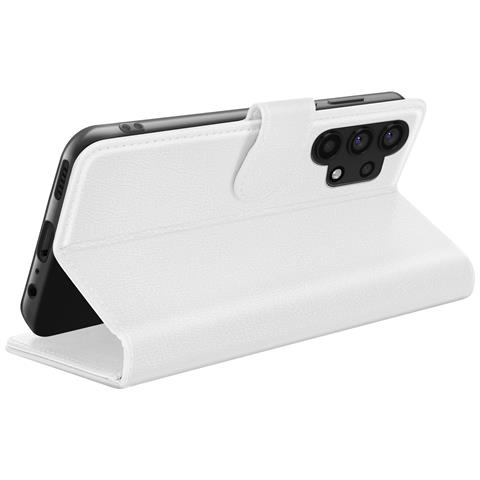 Custodia A Portafoglio Per Galaxy A32 4g Con Supporto E Linguetta Magnetica, Bianco - Foto 5