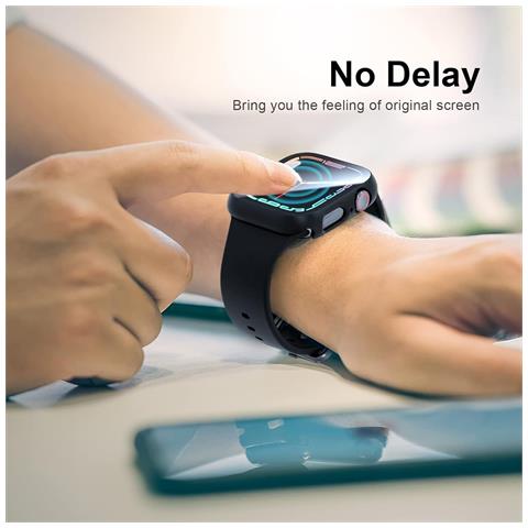 Custodia Protettiva Nera Compatibile Con Apple Watch 42mm (10a Generazione) - Foto 2