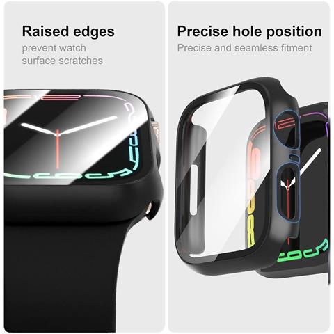 Custodia Protettiva Nera Compatibile Con Apple Watch 42mm (10a Generazione) - Foto 6