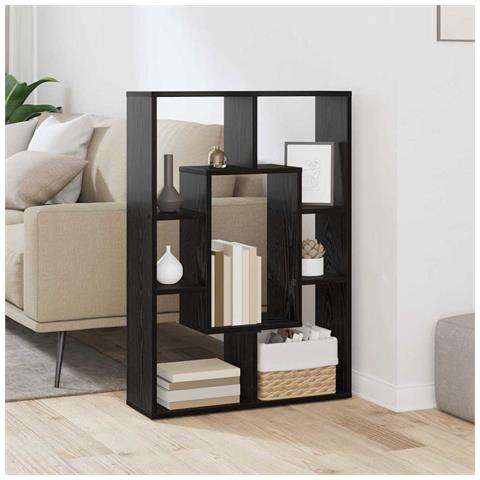 Libreria Rovere nero 63 x 20 x 90 cm Legno multistrato - Foto 2