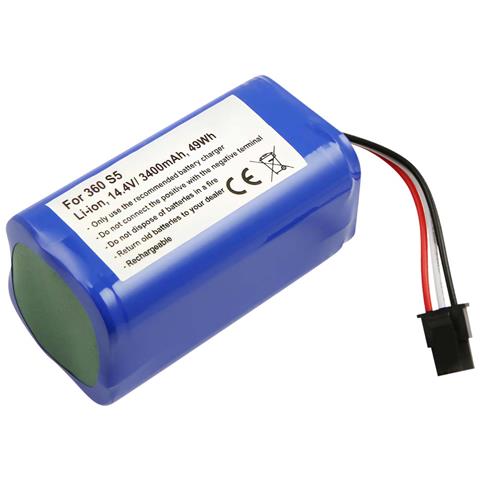 Batteria Di Ricambio Per Aspirapolvere Robot 360 S5 Li-ion 14,4v 3400mah 49wh - Foto 1