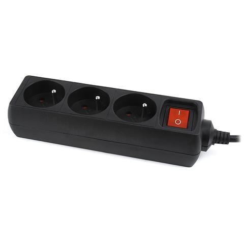 EG-PSU3F-01 protezione da sovraccarico Nero 3 presa (e) AC 230 V 0,6 m - Foto 1