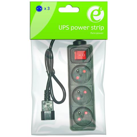 EG-PSU3F-01 protezione da sovraccarico Nero 3 presa (e) AC 230 V 0,6 m - Foto 5