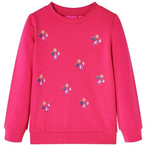Felpa da Bambina Fucsia 116 - Foto 1