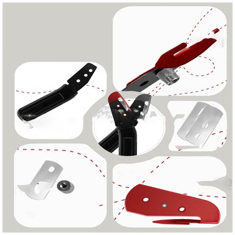 Taglierina Multifunzionale Per Pellicole Con Lama In Acciaio Al Carbonio E Design Di Sicurezza - Foto 2