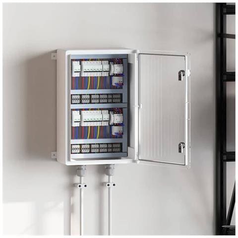 Armadietto di Controllo Grigio 40 x 20 x 60 cm Plastica ABS - Foto 2