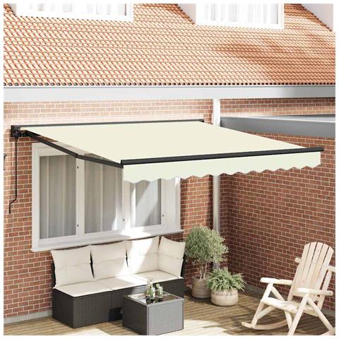 Tenda Retrattile Crema 300x250 cm Tessuto - Foto 2