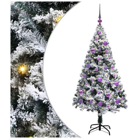 Albero di Natale artificiale con 150 LED Bianco 150 cm - Foto 1