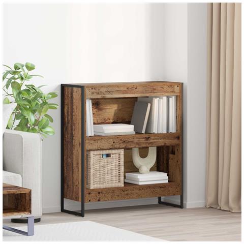 Armadio per Libri Legno vecchio 80 x 30 x 155 cm - Foto 2