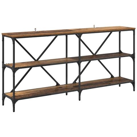 Tavolo consolle con lo scaffale Legno vecchio 160 x 30 x 75 cm - Foto 1