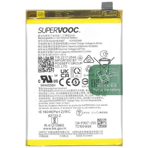 Batteria Litio Integrata Originale Blp907 Bulk Per Reno7 - Reno8 Lite - F21 Pro 4g 5g - Foto 1