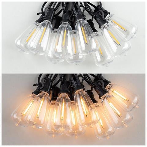 Catena Luminosa A Led Da 15 M Con 25 Lampadine Di Ricambio - Spina Eu (220v) - Foto 2