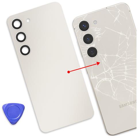 Coperchio Batteria Di Ricambio Per Galaxy S23 Con Adesivo Integrato - Foto 2