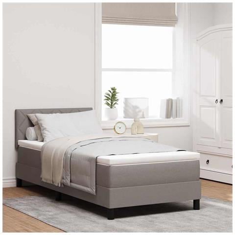 Letto a molle con materasso Talpa 90 x 190 cm Tessuto - Foto 2