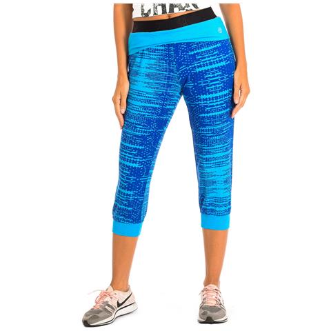 Pantaloni Capri Sportivi Da Donna Con Doppio Elastico In Vita Z1b00312 - Foto 1