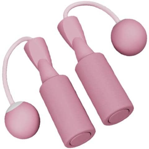 Corda Per Saltare Senza Filo Con Palla In Schiuma: Allenamento Aerobico Ponderato Per Bruciare I Grassi Pink - Foto 3