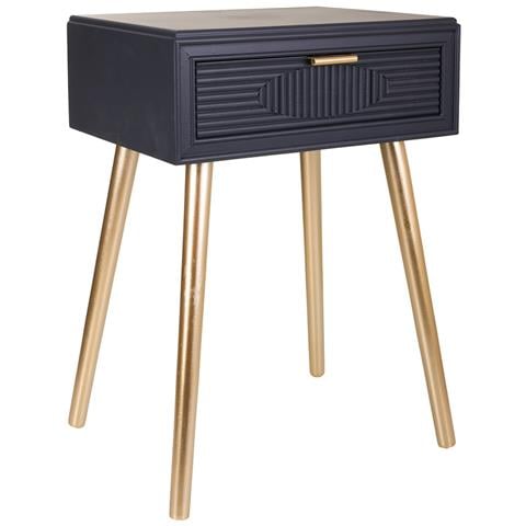 Tavolo In Legno Grigio Scuro 47x39x67h - Foto 1