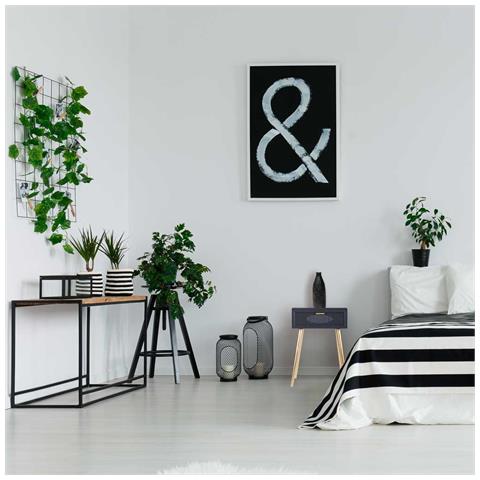 Tavolo In Legno Grigio Scuro 47x39x67h - Foto 2