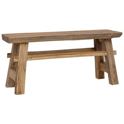 panchina Naturale 100 x 29 x 43,5 cm Legno di teak solido - Foto 1