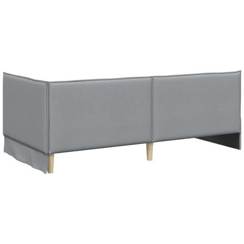 Struttura Letto Angolare con Materasso 2 pcs Grigio chiaro - Foto 9