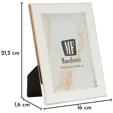 Cornice Portafoto Molly Bianca In Zinco Argento 12,5x17,5 Cm - Foto 6