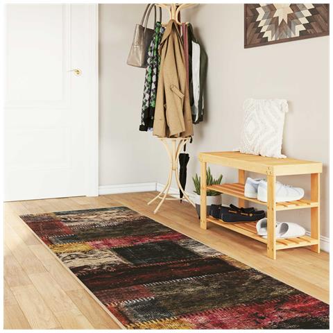 Runner Tappeto MARSA Multicolore 450 x 100 cm Poliestere e PVC - Foto 2