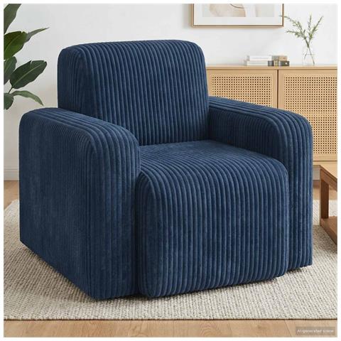Poltrona Blu navy corduroy - Foto 2