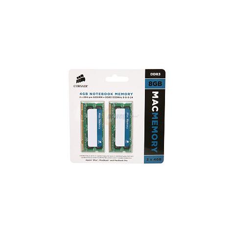 Memoria SoDimm CMSA8GX3M2A1333C9 8 GB (2 x 4 GB) DDR3 1333 MHz CL9 - Foto 2