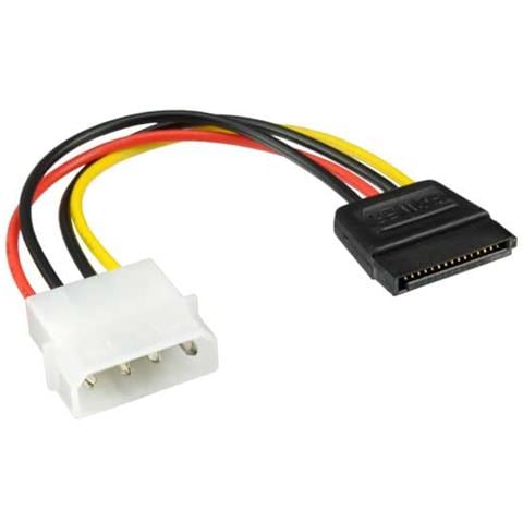 cavo sata alimentazione da 4pin maschio 5,25" (alim.) a 15pin power sata femmina (hdd)  - Foto 1