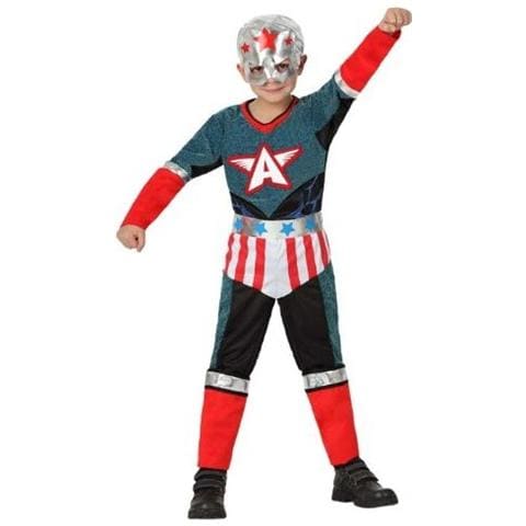 costume super eroe, bambino t2 5-6 anni - Foto 1