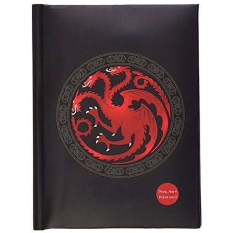 Game Of Thrones Targaryen Notebook W / Lt Taccuino - Foto 1