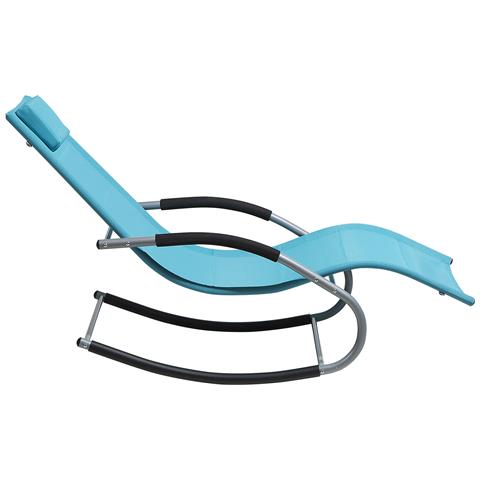 Lettino Da Giardino, Turchese - Carano - Foto 23