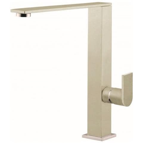 Miscelatore Monocomando con canna girevole Flat 21x25 cm Keratek Plus Champagne 95 - Foto 2