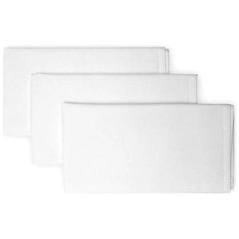 Soleil D'ocre Set Di 3 Tovaglioli In Cotone Panama Bianco - Foto 1