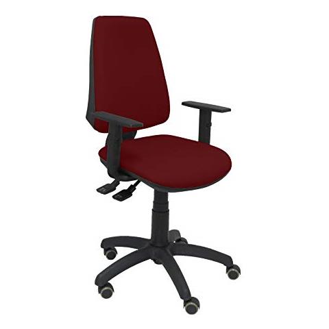 Modello 14s - sedia Da Ufficio Ergonomica Con Meccanismo Fc-1, Regolabile In Altezza E Ruote Parquet - sedile E Schienale Imbottiti In Tessuto Bali (braccioli Regolabili In Altezza) 109x46x46 Cm Viola - Foto 1