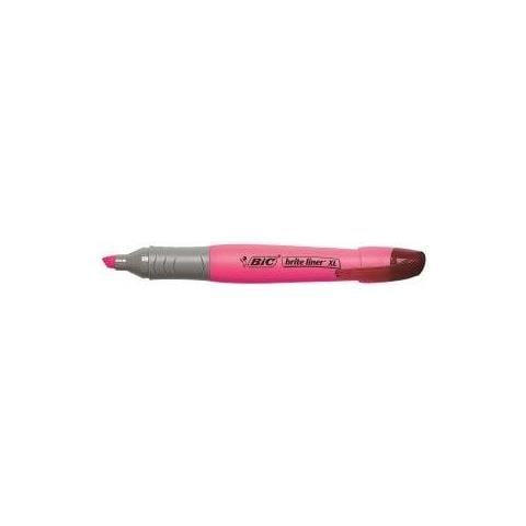 Brite Liner Xl Marcatore Permanente Rosa Punta Smussata 10 Pezzo[ i] (Highlighter Grip Xl Pink Pk10)  - Foto 1
