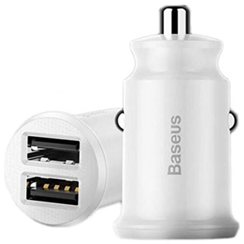 Grano Baseus 2x Usb Car Charger 5v 3,1 A (bianco) - Foto 1