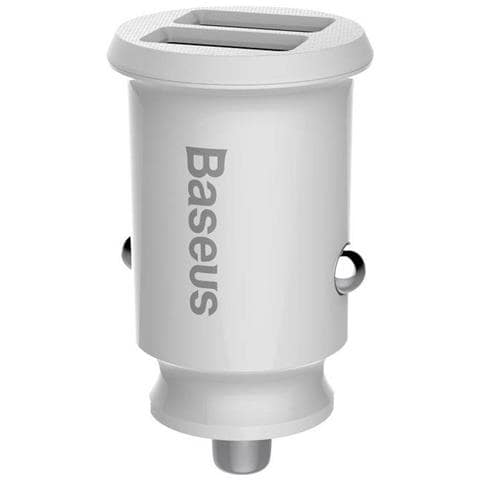 Grano Baseus 2x Usb Car Charger 5v 3,1 A (bianco) - Foto 4