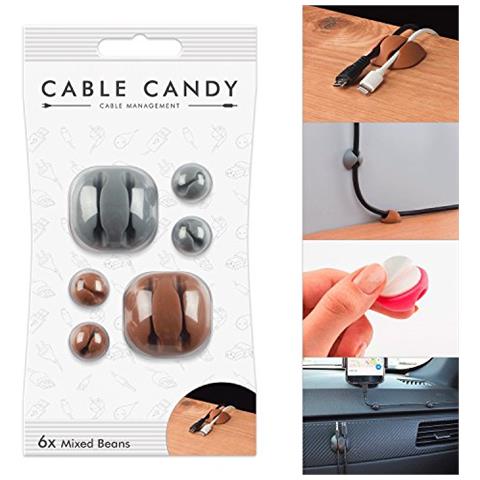 Porta Cavi E Passacavi - Cavo Candy - Fagioli Mixed Mix - Marrone Grigio - Foto 1