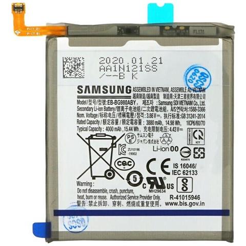 Batteria Interna Samsung Galaxy S20 4000mah Originale Eb-bg980aby - Foto 7