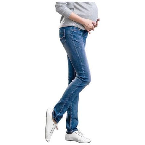 SLOWMOOSE - Pantaloni Jeans Premaman In Vita Elastica - Vestiti Per La  Gravidanza Per Donne Incinte - Blu / M [ blu / Xxl] - ePRICE