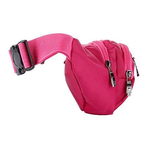 Packs Marsupi E Fanny Per Running Escursionismo Del Sacchetto Della Vita Allaperto Sport Escursionismo Waistpack Per Donne Degli Uomini (rose Red) - Foto 2