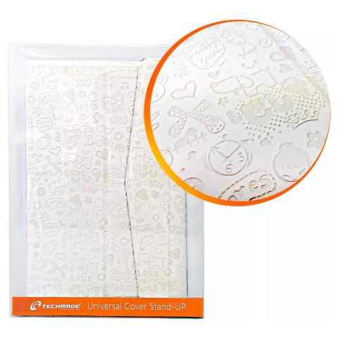 Techmade Custodia Per Tablet 7"" Rigida Con Stand Up Bianca Tm-07xv-wh - Foto 1