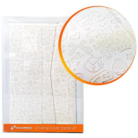 Techmade Custodia Per Tablet 7"" Rigida Con Stand Up Bianca Tm-07xv-wh - Foto 2