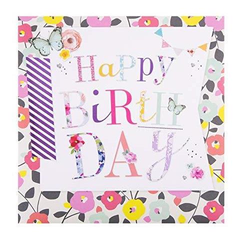 Generale Birthday Card Da Hallmark - Floreale Contemporanea E Testo Design - Foto 1
