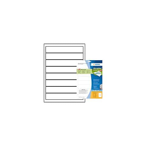 Spine labels white A4 Movables 192x34 200 pcs, Bianco, 19,2 cm, 3,4 cm - Foto 1
