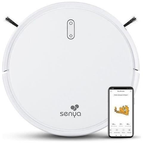 Robot Aspirapolvere E Mocio Connesso - Autonomia 120min - Pelo Animale - Bianco - My Little Robot - Foto 1